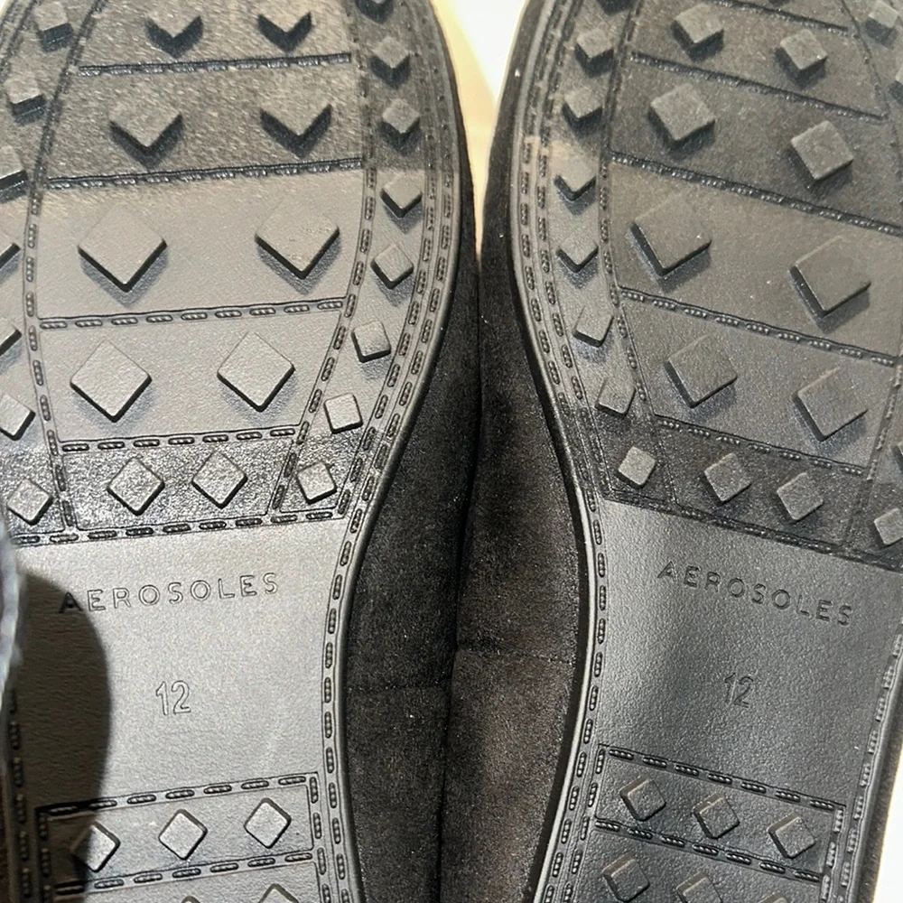 AEROSOLES Men's‎ Black Suede Loafers
